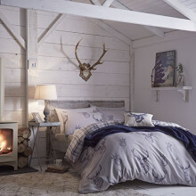 Catherine Lansfield Stages Navy Duvet Cover Set for Double Bed 200 x 200 + 50 x 80 (2)