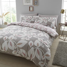 Catherine Lansfield INGA Leaf Blush 135 x 200 + 80 x 80 cm