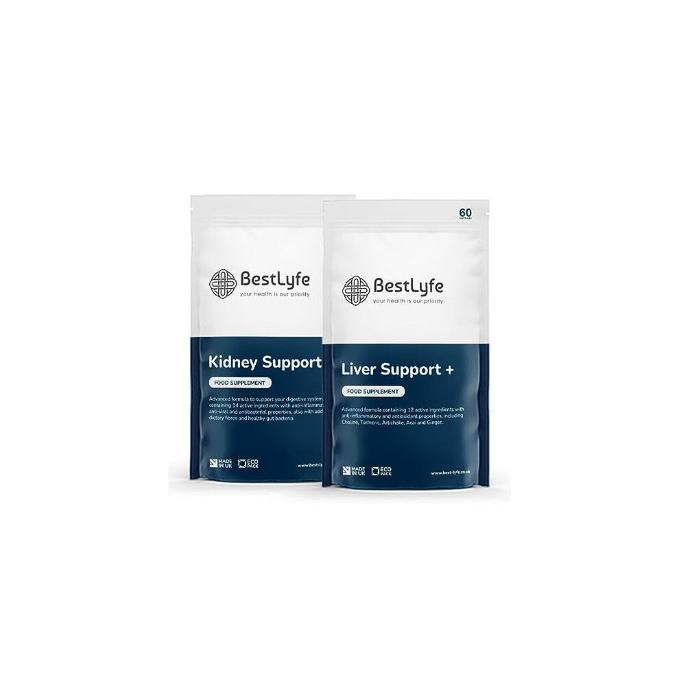 Bestlyfe Your Health Is Our Priority Bestlyfe Liver & Kidney Nutritional Support | 120 Capsules | Lactobacillus Acidophilus | Cranberry | Digestive Supplements | Bestlyfe Vitamins | Uk