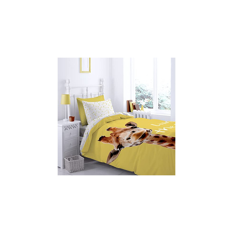 Catherine Lansfield Giraffe Bed Linen 135 X 200 + 80 X 80 Cm