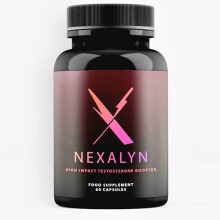 Nexalyn High Impact Testosterone Booster Food Supplement, 60 Capsules