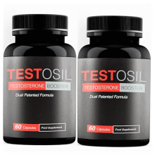 TESTOSIL Testosterone Booster Capsules, Dual Patented Formula, 120 Capsules