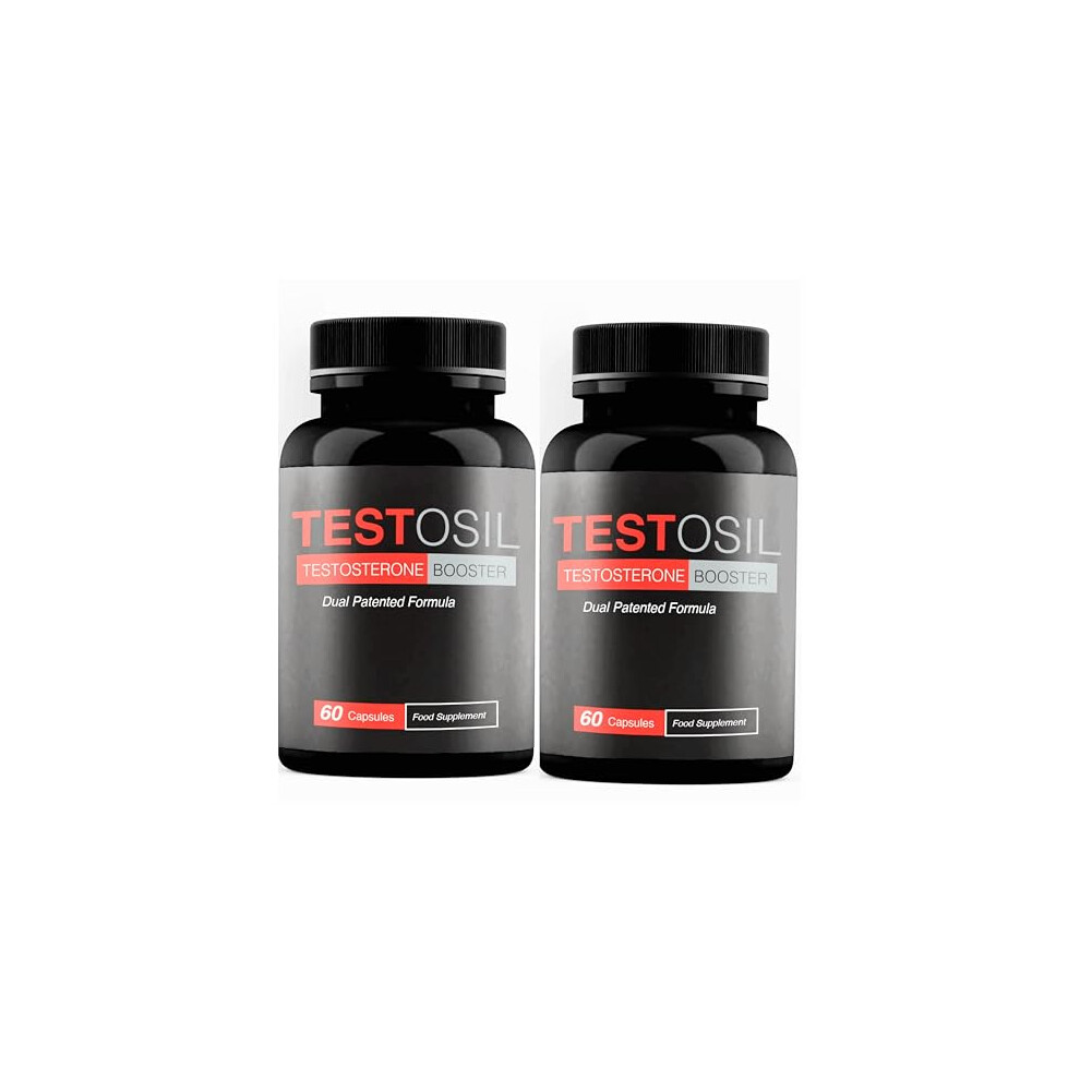 Edita Supplements Testosil Testosterone Booster Capsules, Dual Patented Formula, 120 Capsules
