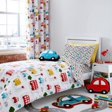 Catherine Lansfield Transport Duvet Cover Set 135 x 200 cm + 80 x 80 cm (Pair)