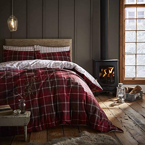 Catherine Lansfield Catherine Lansfield Tartan Red, 200 x 200 cm