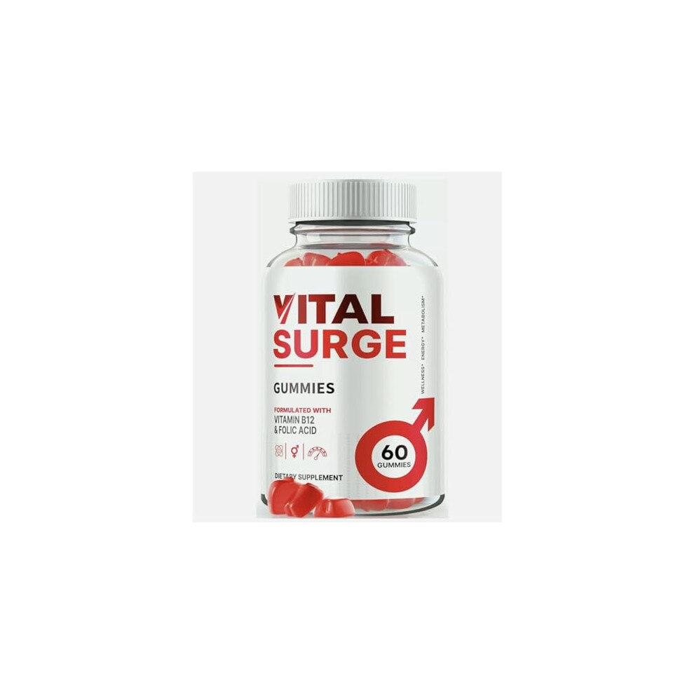 Slim Warriors Vital Surge Gummies Â Energy, Vitality & Stamina Support, Vegan, Natural Formula, 60 Gummies,