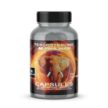 Testosterone Alpha Man Ultra - Testosterone Supplements for Men - Improve Recovery, Energy Levels & Muscle Function - 60 Capsules / 1 Bottle