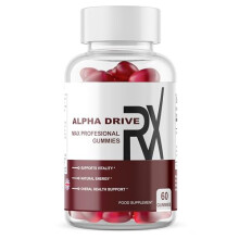 Alpha Drive RX Testo - Powerful Natural Ingredients/New & Sealed - 60 Gummies/Slim Warriors