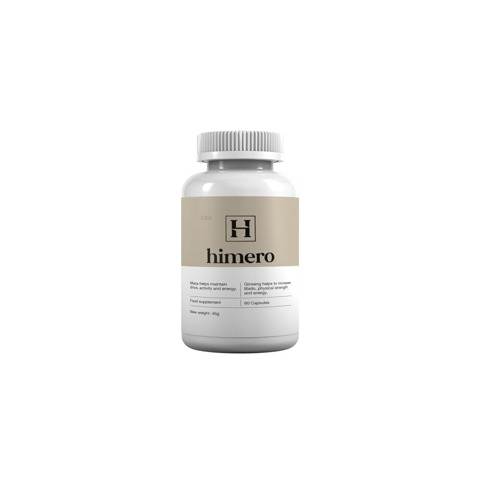 N E Himero Male Support Supplement With Tribulus, Arginine, Maca And Ginseng, 60 Capsules