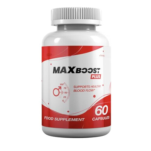 Max Boost Plus Testosterone Support Supplement with Tribulus, Arginine, Maca and Ginseng, 60 Capsules