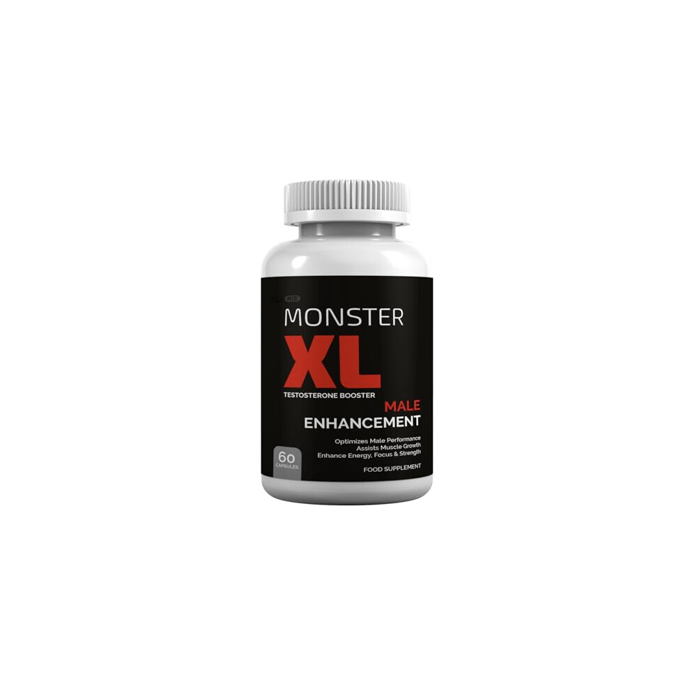 N E Monster Xl Testosterone Support Supplement With Tribulus, Arginine, Maca And Ginseng, 60 Capsules
