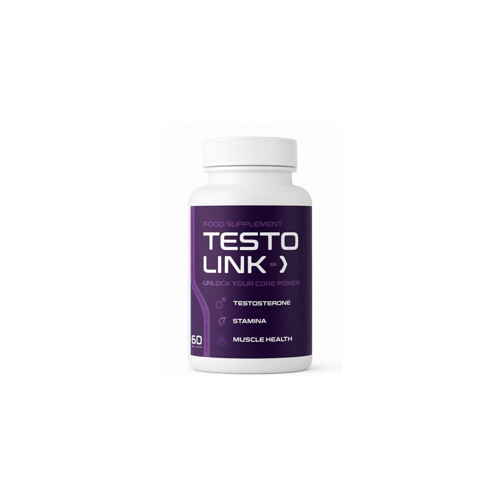Dido Extreme Supplements Testo Link - Advanced Formula - Unlock Your Core Power - All Natural - Vegan Men's Vitality Complex - Natural Ingredients - 60 Capsules