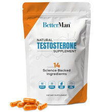BetterMan Testosterone Support for Men – Boost Energy, Drive & Performance with 14 Science-Backed Ingredients Including Fadogia, Tribulus & Zinc –