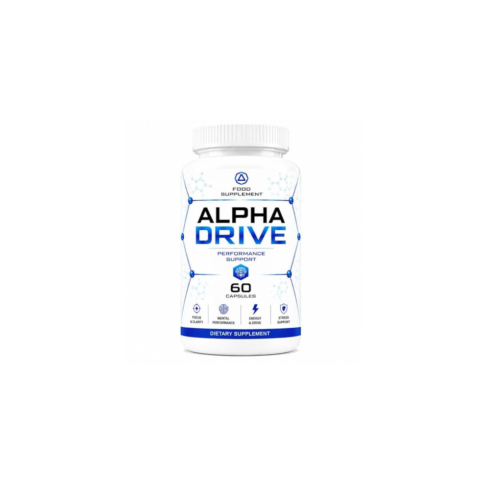 Dido Extreme Supplements Alpha Drive Performance - Powerful Legal Bodybuilding Supplement - Advanced Performance And Recovery Agent -Natural Formula For Active Lifestyles / 60