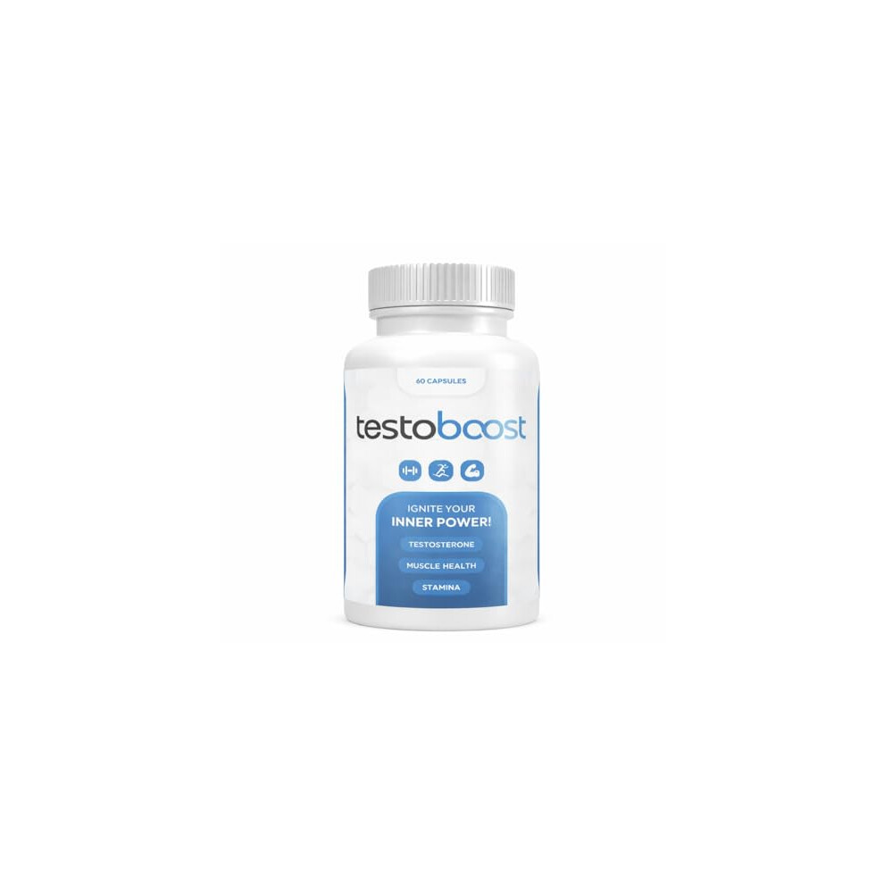 Dido Extreme Supplements Testoboost - Natural Testosterone Support Supplement For Men - 60 Capsules - Natural Male Enhancing Supplement - Boost Energy, Strength & Vitality