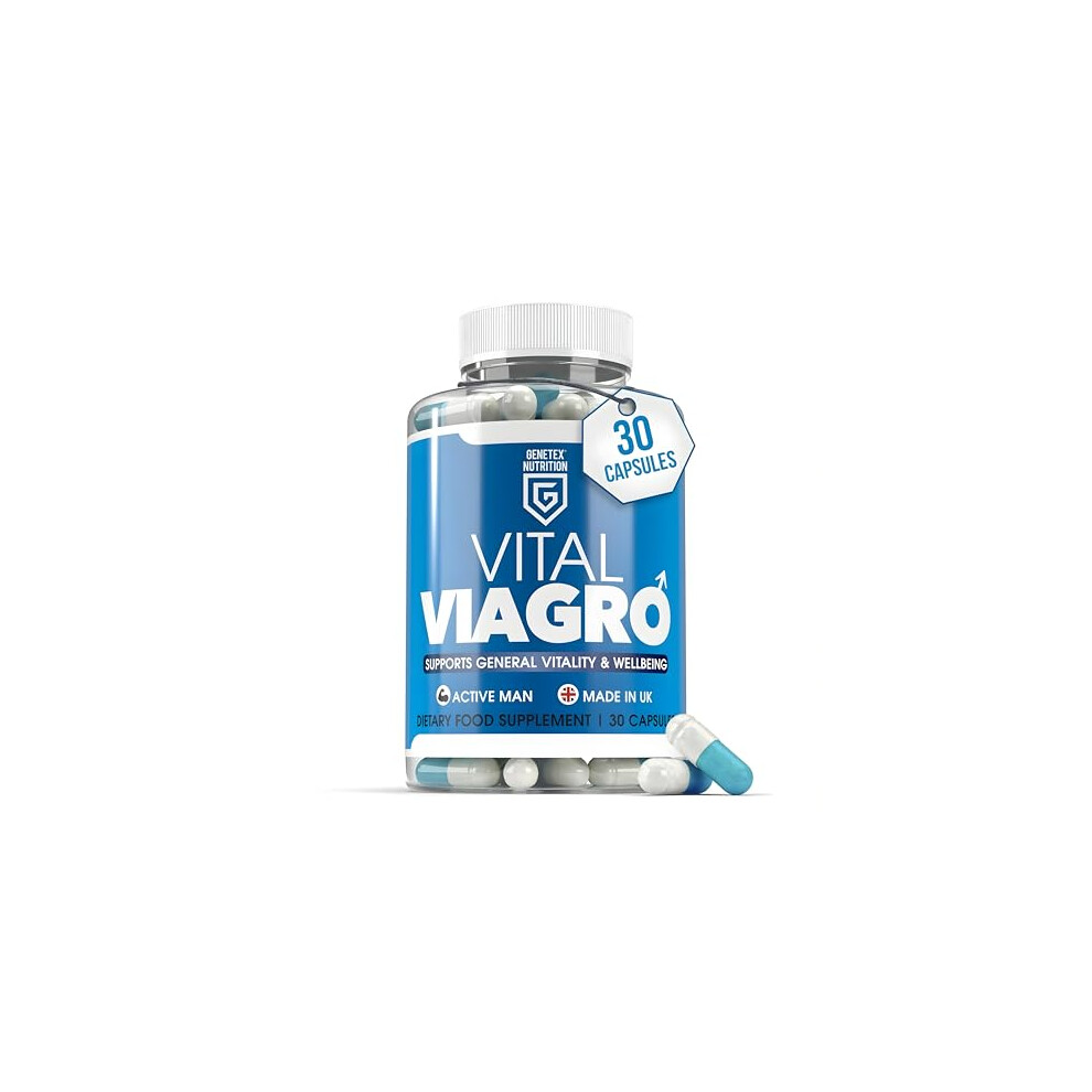 Sealiit Vital Viagro Tribulus Terrestris Capsules For Men, Male Performance Enhancer, Herbal Supplement For Men, Male Vitality & Wellbeing Support, Tribulus