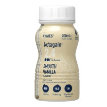 AYMES - Actagain 2.4 - High Energy Nutritional Drink - Smooth Vanilla - Gluten Free, Vegetarian - High Energy, Nutritionally Complete - Suitable for