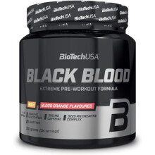 BioTechUSA Black Blood NOX+ | Pre-Workout Formula | with Caffeine, Creatine, Tyrosine | Sugar-Free | 340 g | Blood Orange