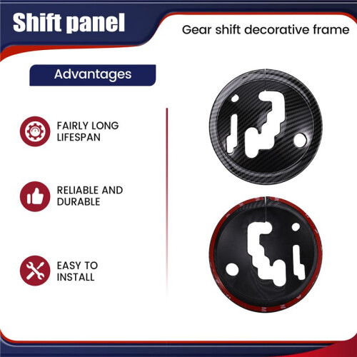 Car Central Control Gear Shift Panel Frame Cover Decorative Stickers for  500 2012-2015 Car Interior Accessories 1