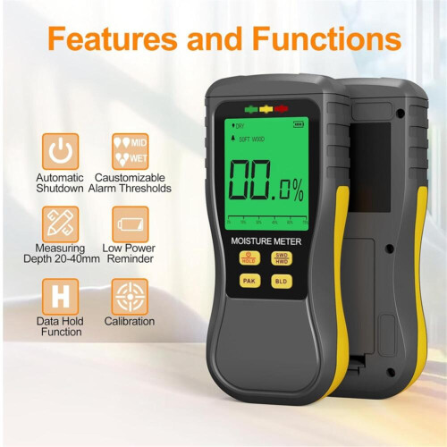 Pinless Wood Moisture Meters,Non-Destructive Moisture 1