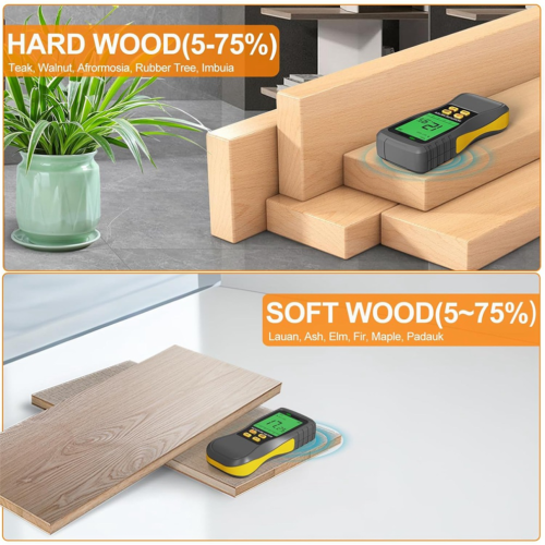 Pinless Wood Moisture Meters,Non-Destructive Moisture 2