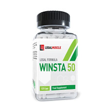 WINSTA 50 - Legal Muscle - Advanced Legal Bodybuilding Supplement - 120 Vegetarian Capsules - 30 Days Supply - UK Manufactured