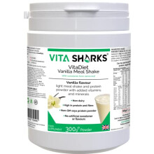 VitaDiet Vanilla Meal Shake the High Protein & Fibre Drink for Keep Fit Work Outs, Dieting, Immune Support, Weight Loss, Appetite Gym & Slimming; with