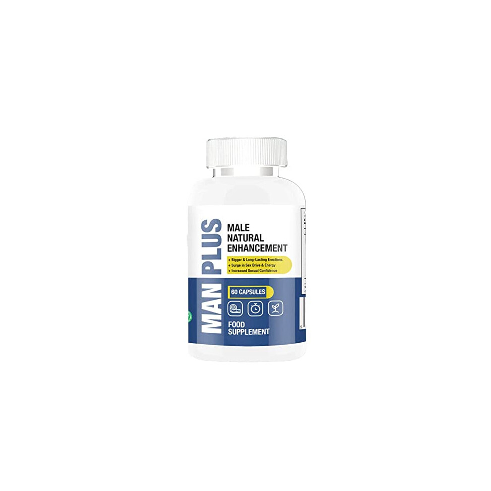 Dido Extreme Supplements Man Plus Male Natural Enhancement - 60 Capsules - Natural Ingredients - Male Energy & Stamina Endurance Booster
