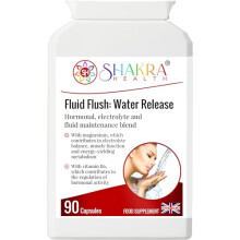 Fluid Flush | Natural & Gentle Water Release Tablets, 90 Capsules. Hormonal, Electrolyte & Fluid Maintenance Blend.