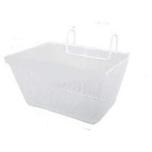 White Kids Metal Wire Cycling Basket Junior Bike Bicycle Girls Childrens