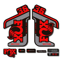 STAR SAM Stickers Compatible with Fox 36 Rhythm 2021 Red 1 cm