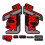 STAR SAM Stickers Compatible with Fox 36 Rhythm 2021 Red 1 cm 1