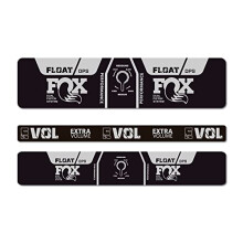 STAR SAM Stickers Compatible with Fox Float Performance DPS EVOL 2021 Metallic Silver 1 cm