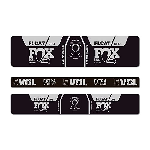 STAR SAM Stickers Compatible with Fox Float Performance DPS EVOL 2021 Metallic Silver 1 cm