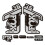 STAR SAM Stickers Compatible with Fox 36 Rhythm 2021 Metallic Silver 1 CMT 1