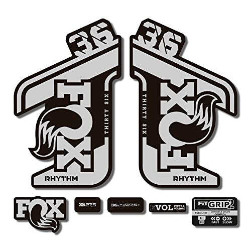 STAR SAM Stickers Compatible with Fox 36 Rhythm 2021 Metallic Silver 1 CMT