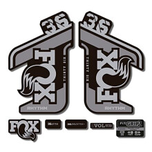 STAR SAM Stickers Compatible with Fox 36 Rhythm 2021 Grey 1 cm