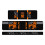 STAR SAM Stickers Compatible with Fox Float DPX2 2018 Orange 1 cm 1