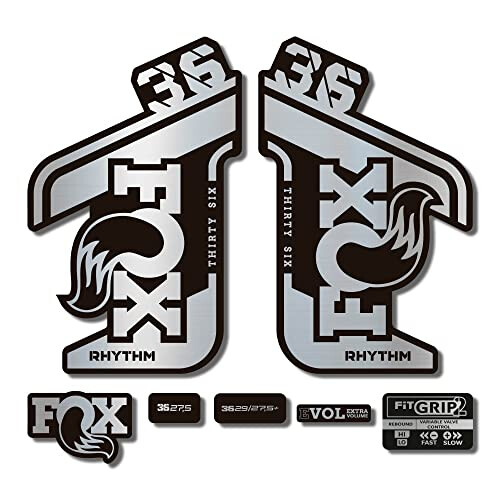 STAR SAM Stickers Compatible with Fox 36 Rhythm 2021 Chrome Mirror 1 cm
