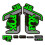STAR SAM Stickers Compatible with Fox 36 Rhythm 2021 Green 1 cm 1