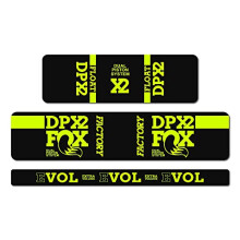 STAR SAM Stickers Compatible with Fox Float DPX2 2018 Fluorescent Yellow 1 cm