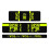 STAR SAM Stickers Compatible with Fox Float DPX2 2018 Fluorescent Yellow 1 cm 1