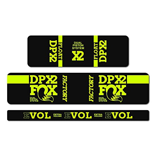 STAR SAM Stickers Compatible with Fox Float DPX2 2018 Fluorescent Yellow 1 cm