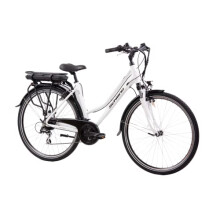 F.lli Schiano E-Ride, Electric Bike for Adults, 28" Trekking Bike, 36V 10.4Ah Removable Battery, 250W Motor, 40Nm, Commuter Ebike, White