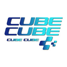 Cube x6 Frame Bike Compatible Stickers Gradient
