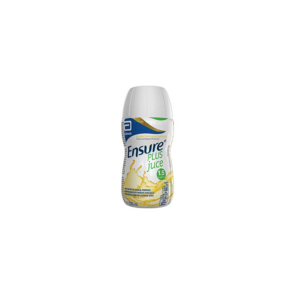 Ensure Plus Juice Nutritional Supplement Drink, Juce Style Apple Flavour,(30 X 220Ml Bottles) Contains Protein, Vitamins And Minerals