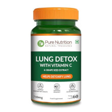 Pure Nutrition Lung Health Supplement | 60 Caps | Herbal Lung Support Formula with Quercetin, Vitamin C, Nettle, Vasaka Leaf, Lotus, Licorice &