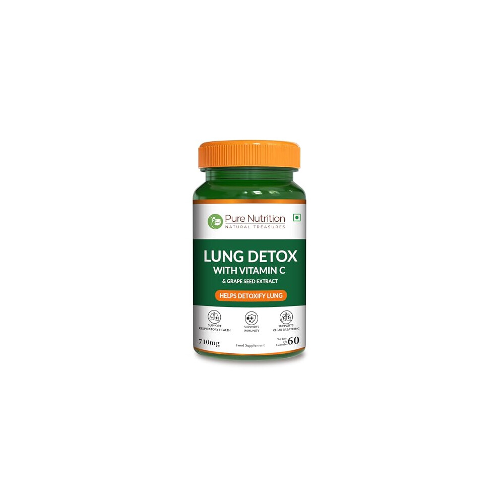 Pure Nutrition Lung Health Supplement | 60 Caps | Herbal 60 count (Pack of 1) - Image 2