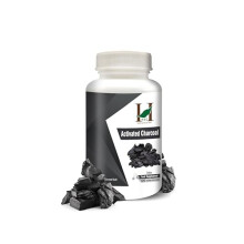 H&C Activated Charcoal Capsules - 350mg, 120 Capsules | Coconut Shell Charcoal | Detox