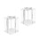 2pcs 3 in 1 Birthday Cake Party Gift Packaging Boxes Clear Transparent Boxes 2
